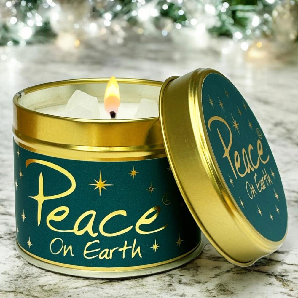 Lily-Flame Peace On Earth Tin Candle Extra Image 3